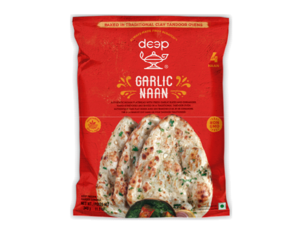 Deep Garlic Naan 340g