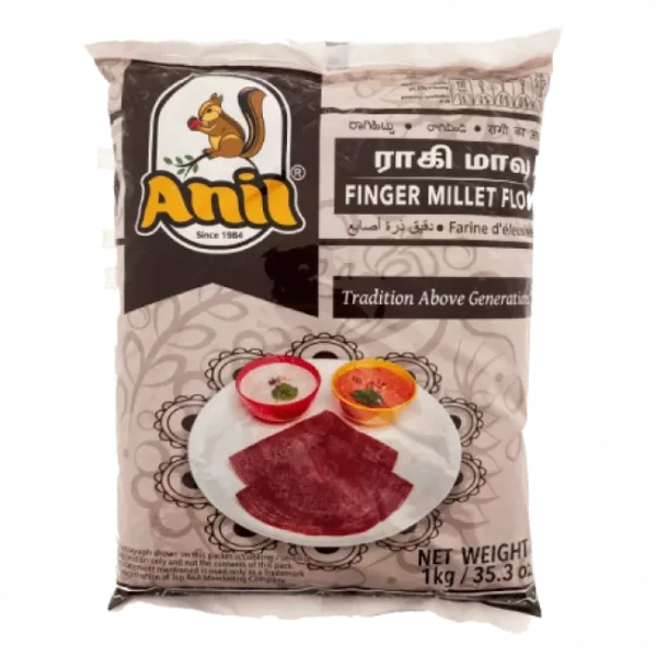 Mąka z prosa palcowego Ragi Finger Millet Flour Anil 1kg