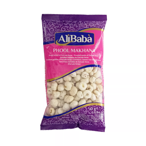 Alibaba Phool Makhana/Roasted Lotus Seeds  50g