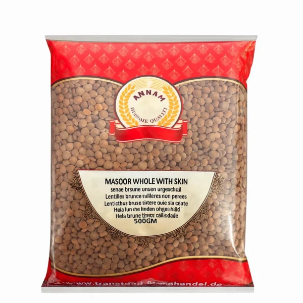 Annam Masoor Whole (With Skin) 500g